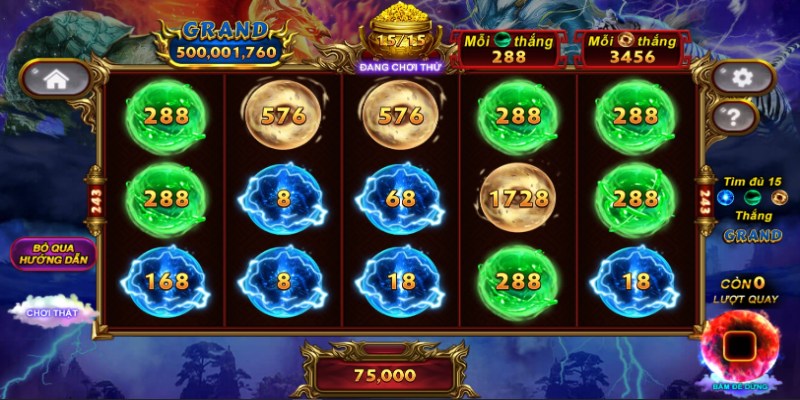 Nổ hũ 23win tứ linh có mức thưởng khủng