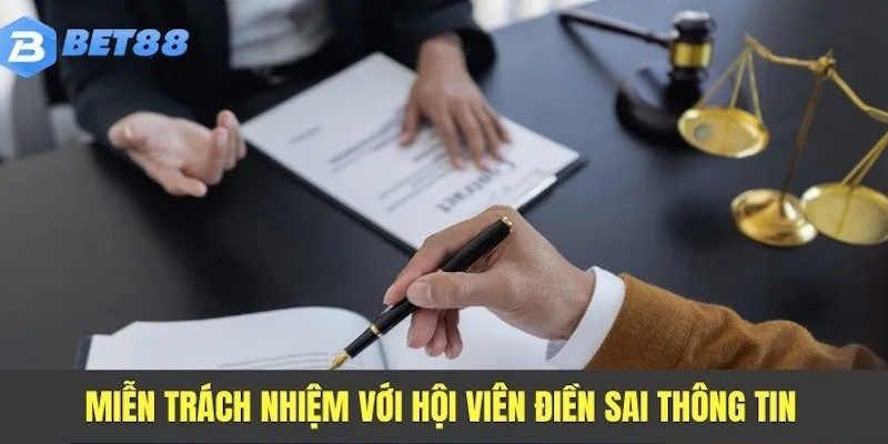 Từ chối giải quyết những trường hợp điền sai thông tin